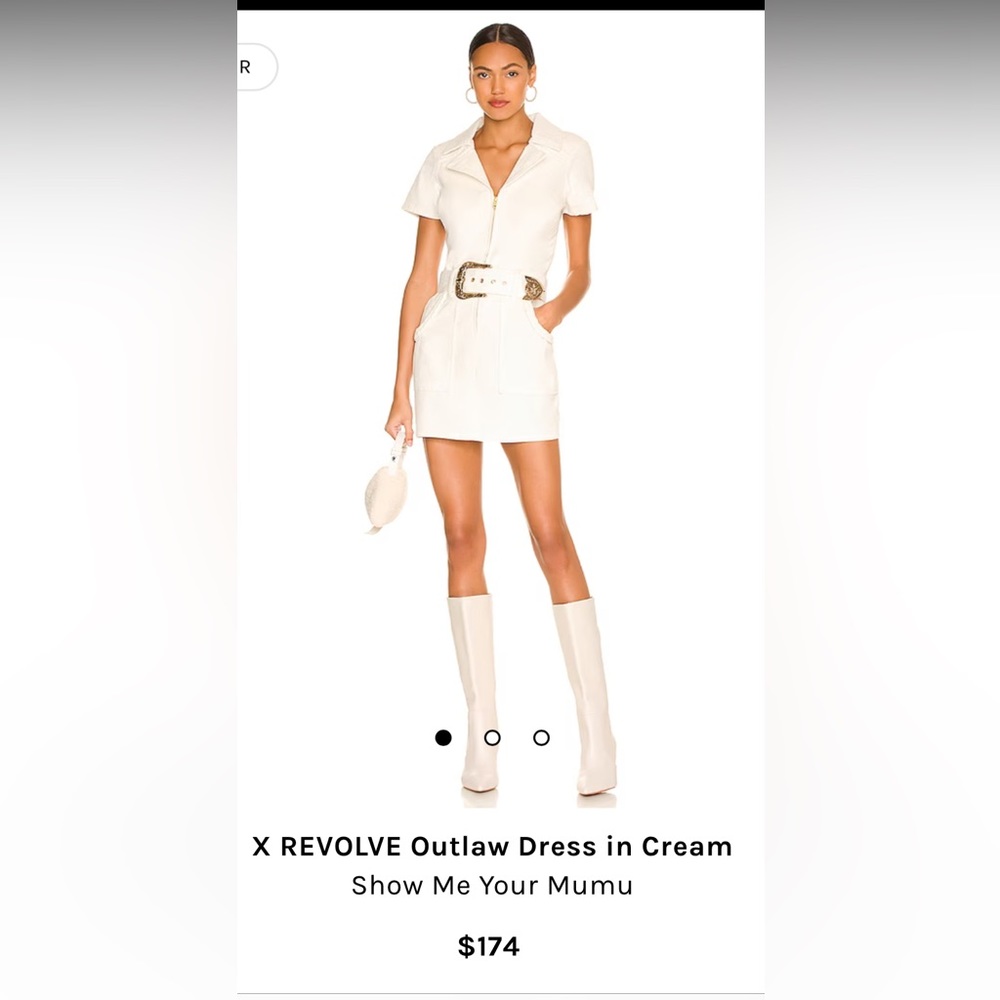 Show me your mumu White corduroy dress